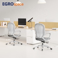 Fauteuil de bureau ergonomique pivotant en maille EGROspace, moderne, avec accoudoirs, inclinable, pour conférence