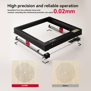Para A6 <span class=keywords><strong>Pro</strong></span> Máquina de corte y grabado láser CNC de alta precisión <span class=keywords><strong>40W</strong></span> Rango de grabado refrigerado por aire 370X310mm Fácil instalación - Product Image 6