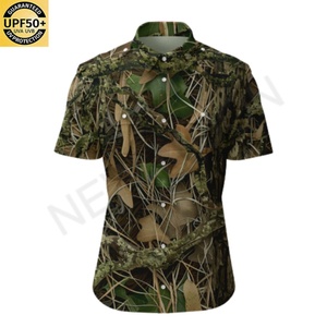 Ropa de Camuflaje Personalizada para Caza al Aire Libre, Ropa de Cazador de Secado Rápido, Ropa de Pesca, Camiseta Deportiva de Manga Corta con Camuflaje - Product Image 4