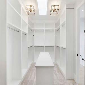 Ensemble de placard de chambre à coucher pliable portable en bois massif moderne personnalisé avec des étagères réglables et une garantie de 5 ans - Product Image 2