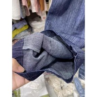 Nouveau Printemps 2026 Vente en gros Jeans femme bleu marine à jambe large, taille haute, taille élastique, coupe ballon courte, grande taille, décontracté