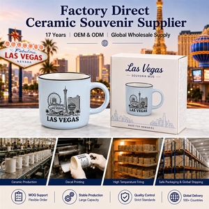 Taza de Café de Cerámica con Diseño de Árbol y Noria de Las Vegas, EE. UU., para Camping, Recuerdo, Personalizable, OEM, ODM, Venta al Por Mayor - Product Image 6