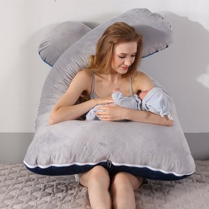 <span class=keywords><strong>Precio</strong></span> DE FÁBRICA DE China Tecnología avanzada en forma de U Mamá Almohada de embarazo y almohada de cuerpo de <span class=keywords><strong>lactancia</strong></span> Mujer embarazada durmiendo - Product Image 2