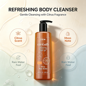 Gel Douche et Bain Rafraîchissant Rainbath 250ml Parfum Agrumes, Mousse et Eau de Pluie Nettoyant Doux pour le Corps - Product Image 2