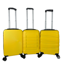 Bagages de voyage tendance de haute qualité Ensemble de sacs à roulettes ABS avec logo personnalisé Ensemble de valises colorées de grande capacité