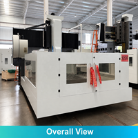 Centre d'usinage CNC GSK robuste à portique BT50, fraiseuse automatique haute rigidité pour pièces en acier et fonte