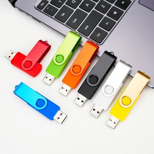 แฟลชไดรฟ์ USB2.0 โลหะ หลายสี แฟลชไดรฟ์ USB ของขวัญ แฟลชไดรฟ์ USB ขายส่ง 16GB แฟลชไดรฟ์ USB หมุนได้ ผลิตจากโรงงาน พร้อมสกรีนโลโก้ - Product Image 2