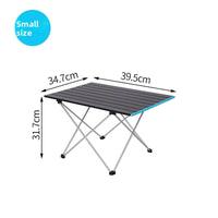 Table de camping pliante légère en aluminium pour barbecue, pique-nique et plage, mobilier d'extérieur