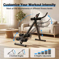 Appareils d'exercice abdominaux multifonctionnels pour la maison, machine d'entraînement abdominal à hauteur réglable sur 5 niveaux
