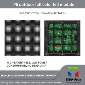 Panel de publicidad led impermeable para exteriores, módulo de pantalla de señal para exteriores, a todo color, P5, P6, P8, P10