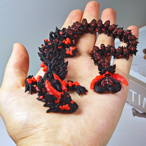 Divertido y Creativo Dragón Articulado Impreso en 3D con Diseño de Corazón, Animales de Cristal Impresos en 3D, Regalo para Niños en Edad Adecuada - Product Image 2