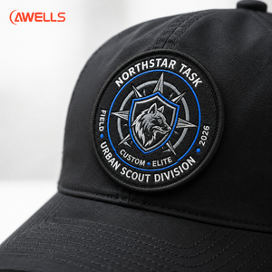 Écussons brodés personnalisés en 3D pour le club de scouts urbains, badge d'identité loup certifié OEKO-TEX AWELLS - Product Image 2