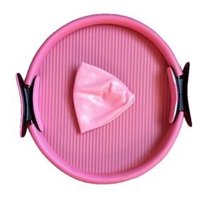 Cercle d'exercices de yoga, anneau de Pilates, 25 cm, rose, ensemble de deux pièces, accessoire de fitness durable pour l'entraînement des muscles des jambes - Product Image 3