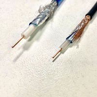 Cable Coaxial RG58 RG59 RG6 RG8 de 75 Ohm para Sistema de Cámaras de Seguridad CCTV, Directo de Fábrica
