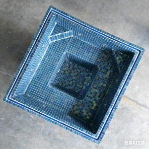 Mini piscina cuadrada de acrílico para patio trasero, piscina de inmersión para jardín de villa, piscina spa exterior. - Product Image 5