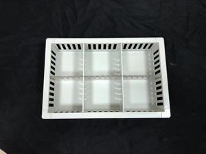 24 <span class=keywords><strong>Litres</strong></span> RAL7035 Plateau à compartiments gris L600xW400xH100 MM Diviser Armoires de rangement en <span class=keywords><strong>plastique</strong></span> Plateau d'armoire rectangulaire - Product Image 5