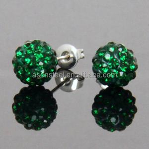 Pendientes de Moda, Joyería de Belleza, Pendientes Shambhala de Colores Mixtos para Damas y Mujeres, Pendientes de Bola de 6mm*6mm con Brillantes - Product Image 4