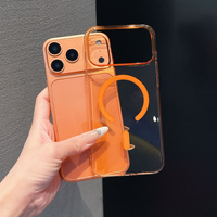 Coque de protection magnétique minimaliste avec grande ouverture pour appareil photo pour iPhone 18 Pro Max, compatible avec les coques de téléphone iPhone 17, 16, 15, 14, 13