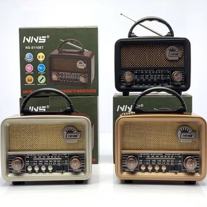Radio Portátil Retro Vintage AM/<span class=keywords><strong>FM</strong></span>/SW Inalámbrico, Altavoz con Estilo Clásico de Madera, Radio de Escritorio para el Hogar y Exteriores - Product Image 6