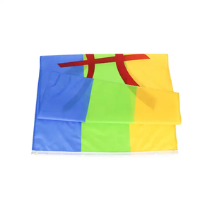 Prêt à Expédier 100% Polyester 3x5ft Stock Promotionnel National et Multitional Kabylie Kabylie Amazigh <span class=keywords><strong>Drapeau</strong></span> <span class=keywords><strong>Berbère</strong></span> - Product Image 2