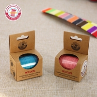 Hilo de poliéster encerado WEIXIN M50 (0,55mm) 50 m/rollo de hilo de joyería