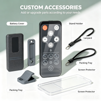 Télécommande infrarouge anti-choc à code fixe KEYUAN TY-21K - Design ultra-fin, portée de 20 m, piles AAA, 4 boutons, matériau ABS