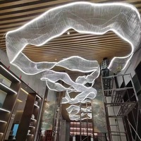 C253 Éclairage moderne Lustre personnalisé pour mariage Hall d'hôtel Lustres en cristal Lampes suspendues design moderne