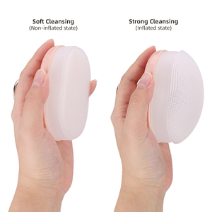 Brosse nettoyante faciale en silicone souple à pompage d'air, exfoliante pour points noirs, acné, pores et croûtes de lait de bébé - Product Image 5