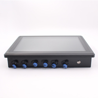 Panel de computadora Industrial con pantalla táctil integrada de aleación de aluminio con bisel delgado de 3mm para quiosco de cajero automático Hmi con GPIO 24V DC Panel Pc