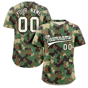 Maillot de baseball et de softball personnalisé en camouflage pur, broderie personnalisée, chemise unie confortable pour homme, uniforme de baseball en camouflage personnalisé - Product Image 4