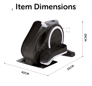 Entrenador compacto para entrenamiento de oficina en casa, Monitor de pantalla de Pedal antideslizante, resistencia ajustable debajo del escritorio, elíptico - Product Image 6