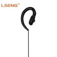 Écouteur flexible LSENG à crochet d'oreille 3,5 mm mono pour système de guide touristique sans fil et récepteur talkie-walkie