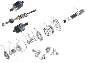 A10VSO Series Hydraulic Piston <b>Pump</b> Spare Parts Construction Machinery Repair Kits for Models A10VSO18 A10VSO28 <b>Pump</b> A10 - Product Image 4