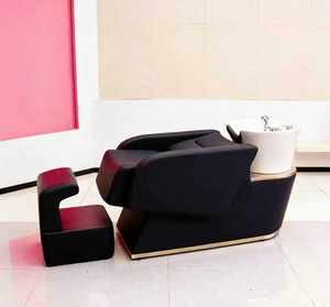 Nouveau lit de lavage de cheveux semi-allongé électrique multifonctionnel avec bac en céramique confortable et haut de gamme - Product Image 3