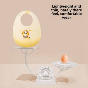 Baberos Impermeables para Bebé al por Mayor, Lindos Baberos con Estampado de Animales de Dibujos Animados para Niños y Niñas, Ajustables, de Silicona Suave para Alimentación - Product Image 2