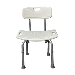 Chaise de <span class=keywords><strong>douche</strong></span> confortable avec assise rembourrée et trous de sécurité pour personnes âgées, <span class=keywords><strong>aide</strong></span> au bain pour seniors à utiliser dans la salle de bain - Product Image 4