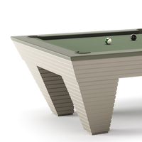 Table de billard professionnelle miniature en ardoise, pieds en bois massif, table de snooker française de 9 pieds, usage domestique et commercial en intérieur