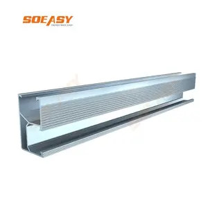 SOEASY pv aluminium rail mounting support rails accessories for solar panel