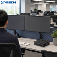 YINGCHI Home Student Mini Desktop Pc Intel I5 Dual Core Processor Ddr4 Ssd Hd Graphics Komputer Ringkas untuk Pembelajaran Online