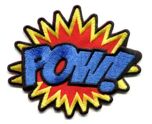 POW! Chà! BAM! Miếng Vá Sắt Thêu Họa Tiết Vui Nhộn Hoài Cổ Truyện Tranh Siêu Anh Hùng - Product Image 3