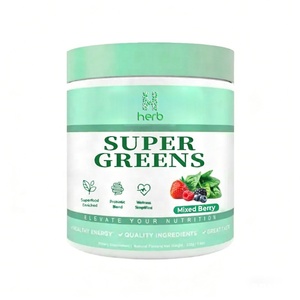 Poudre de superaliments verts en marque blanche ODM/OEM, mélange de jus de légumes, supplément de superaliments végétaux, boisson verte - Product Image 1