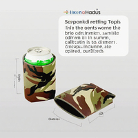 Porte-canettes isothermes en néoprène de 12 oz, design mince et tendance, pour bouteilles de bière hautes, utilisation en extérieur pour hommes et femmes