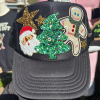 Noël Halloween Sequin Patch Bonhomme De Neige Père Noël Arbre De Noël Sequin Bling Patches