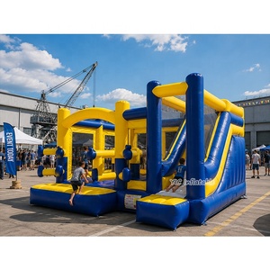Château gonflable <span class=keywords><strong>Minecraft</strong></span> avec toboggan pour enfants, aire de jeux extérieure pour fêtes commerciales - Product Image 1