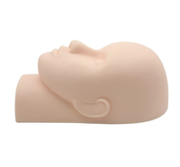 Tête d'entraînement en caoutchouc Extension de cils Cosmétologie Mannequin poupée tête de visage pour cils modèle de pratique de maquillage