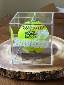 Cá nhân softball Acrylic hiển thị trường hợp đội Quà Tặng Bóng Chày Golf softball lưu niệm Acrylic softball Hộp quà tặng - Product Image 4