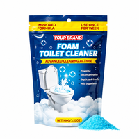 Sachet d'emballage personnalisé imprimé pour nettoyant WC en mousse, résistant à l'humidité, avec fermeture éclair, en Mylar, pour nettoyage domestique, vente en gros