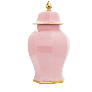 Jarrón de Cerámica Hexagonal Rosa de Estilo Clásico Europeo, Directo de Fábrica, Cerámica de Jingdezhen, Jarrón General, Art <span class=keywords><strong>Deco</strong></span> Moderno - Product Image 2