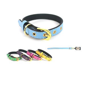 Collar de PU de Color Sólido con Hebilla Dorada de 1.9*45cm para Collares de Mascotas con Estilo - Product Image 5