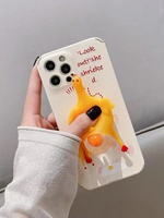 Coque de téléphone portable ludique et amusante pour la décompression, avec motif créatif individuel sous couche protectrice, compatible iPhone 18 17 16 15 14 13 12 Pro Max